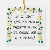 クリスマスツリーオーナメント – 義理の娘ギフト (正面)