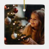 クリスマスツリーオーバーレイファミリーフォトカスタム2024 セラミックオーナメント (裏面)