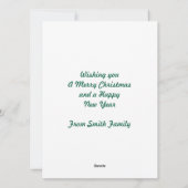 クリスマスツリーカスタマイズ シーズンカード (裏面)