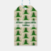 クリスマスツリーカスタムギフトラベル ギフトタグ (裏面)