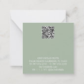 クリスマスツリーカスタムジュエリー表示カード ノートカード (裏面)