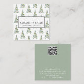 クリスマスツリーカスタムジュエリー表示カード ノートカード (正面/裏面)