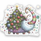 クリスマスツリーカスタムビースト – カットビニールシール シール (正面)