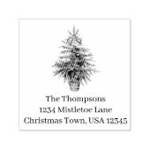 クリスマスツリーカスタム差出人住所 セルフインキングスタンプ (デザイン)