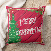 クリスマスツリーカスタム – 綿100% クッション (ブランケット)