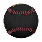 クリスマスツリーカラフルの下のロビンとプレゼント 野球ボール (裏面)