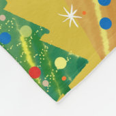 クリスマスツリーカラフルの継ぎ目のない背景 フリースブランケット (角)