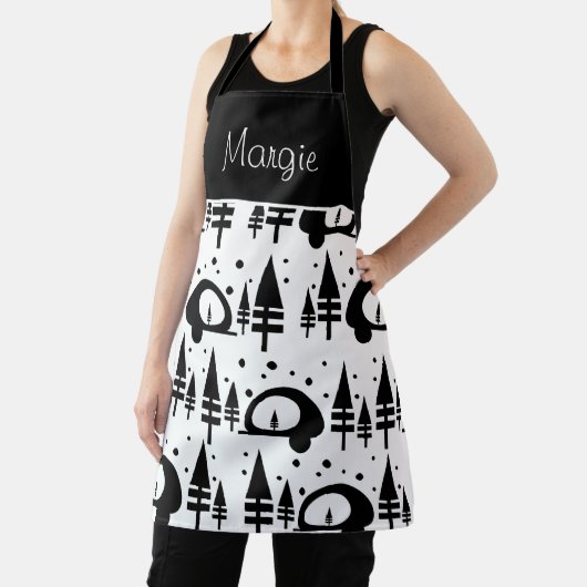 クリスマスツリーカンパードードルアートエプロン エプロン (インサイチュ)