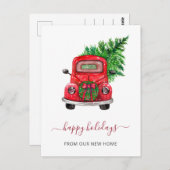 クリスマスツリーカーウェーブホリデームービング ポストカード (正面/裏面)