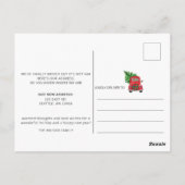 クリスマスツリーカーウェーブホリデームービング ポストカード (裏面)