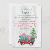 クリスマスツリーカート引っ越しましたホリデーカード (正面)