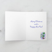 クリスマスツリーカードの《鳥》アメリカゴガラの鳥 シーズンカード (内部)