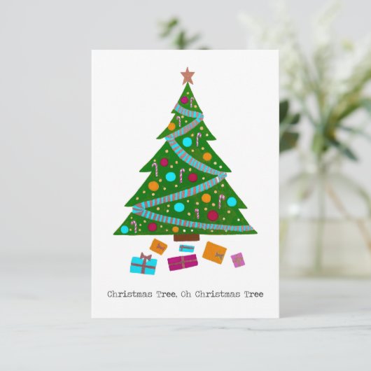 クリスマスツリーカード (スタンド正面)