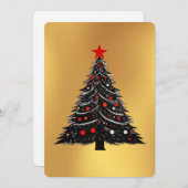 クリスマスツリーカード (正面/裏面)