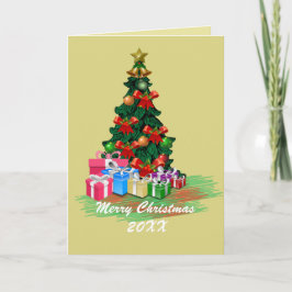 クリスマスツリーカード カード