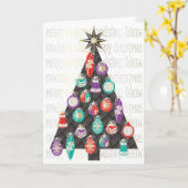 クリスマスツリーカード カード (黄色い花)