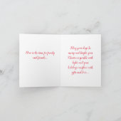 クリスマスツリーカード シーズンカード (内部)