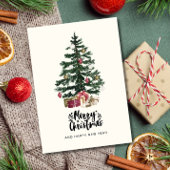 クリスマスツリーカード メリークリスマス 冬の休日 シーズンカード