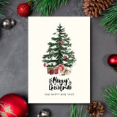 クリスマスツリーカード メリークリスマス 冬の休日 シーズンカード