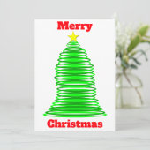 クリスマスツリーカード 招待状 (スタンド正面)