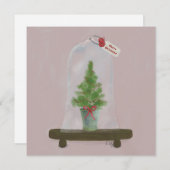 クリスマスツリーカード 招待状 (正面/裏面)