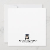 クリスマスツリーカード 招待状 (裏面)