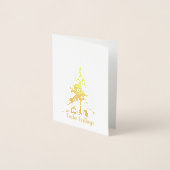 クリスマスツリーカード 箔カード (正面)