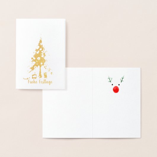 クリスマスツリーカード 箔カード (ディスプレー)