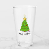 クリスマスツリーガラス杯 タンブラーグラス (裏面)