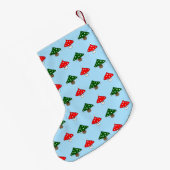 クリスマスツリーキノコストッキング スモールクリスマスストッキング (裏面 (吊り時))