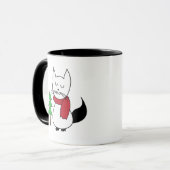 クリスマスツリーキャット マグカップ (正面左)