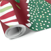 クリスマスツリーキャンディオーナメント包装紙 ラッピングペーパー (ロールコーナー)