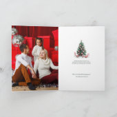 クリスマスツリーキャンディケーンメリークリスマス カード (内部)