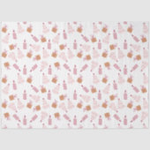 クリスマスツリーキャンドルギフトピンク茶色のクリスマス 薄葉紙 (正面)