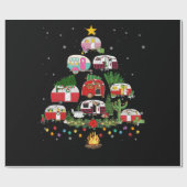 クリスマスツリーキャンパービヒクルキャンピング ラッピングペーパー (フラット)