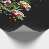 クリスマスツリーキャンパービヒクルキャンピング ラッピングペーパー (角)