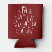 クリスマスツリーキュートホリデーファララコージー 缶クーラー (正面)