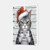 クリスマスツリーキラー・面白い猫 メタルオーナメント (正面左)