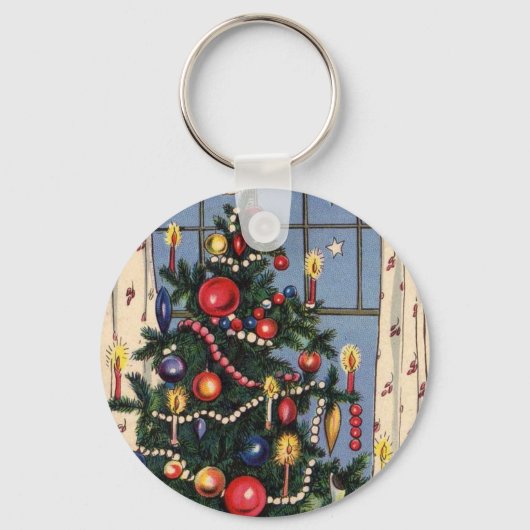クリスマスツリーキーチェーン キーホルダー (正面)