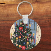 クリスマスツリーキーチェーン キーホルダー (正面)