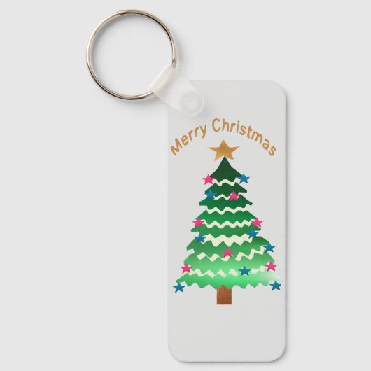 クリスマスツリーキーリング： キーホルダー (正面)