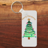クリスマスツリーキーリング： キーホルダー (正面)