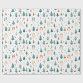 クリスマスツリーギフトラッピング紙 ラッピングペーパー (フラット)