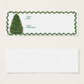 クリスマスツリーギフトラベルカード (正面&裏面)