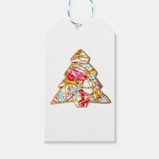 クリスマスツリーギフトラベル ギフトタグ (正面)