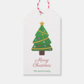 クリスマスツリーギフトラベル ギフトタグ (正面)