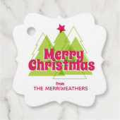 クリスマスツリーギフトラベル フェイバータグ (正面)