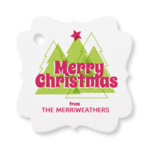 クリスマスツリーギフトラベル