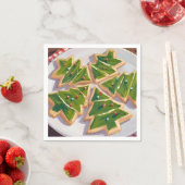 クリスマスツリークッキーホリデーパーティー スタンダードカクテルナプキン (インサイチュ)