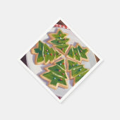 クリスマスツリークッキーホリデーパーティー スタンダードカクテルナプキン (角)